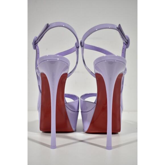 Christian Louboutin So Jenlove Alta 150 Purple Platform Sandal Heel Pump 42 - Picture 10 of 11